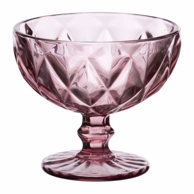 Cryspo Trio Σετ 6 Τεμαχίων Μπωλ Παγωτού 31cl με Πόδι 'KARE PURPLE' 5270223